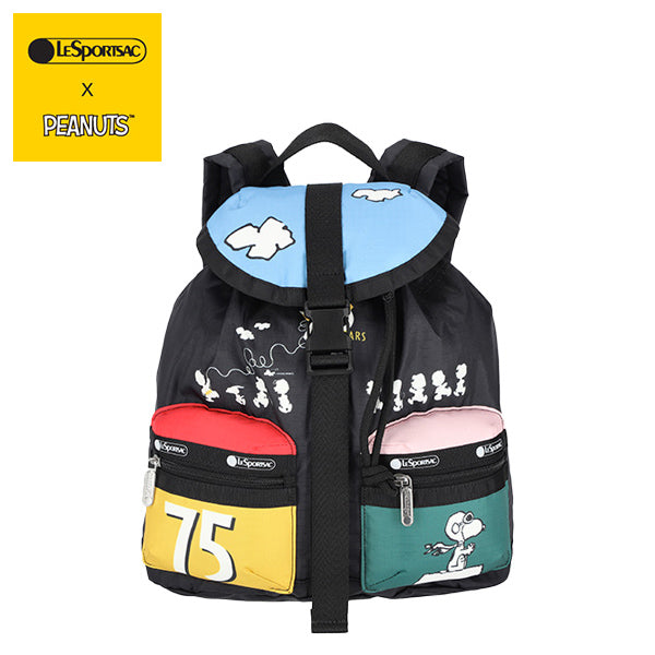 PEANUTS×LeSportsac SMALL VOYAGER (ピーナッツ75thパッチワーク)