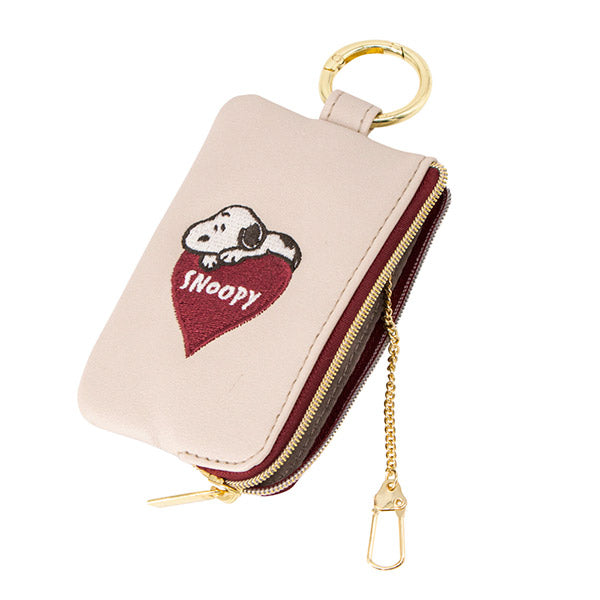 スヌーピー キーケースポーチ (ハートとスヌーピー) 
