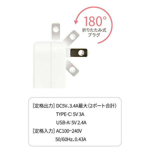 スヌーピー USB / USB Type-C ACアダプタ (HAPPINESS IS 75 YEARS OF)