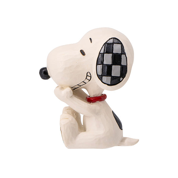 PEANUTS JIM SHORE ミニフィギュア Snoopy Laughing