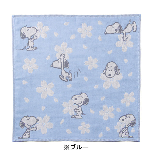 PEANUTS さくら 3重ガーゼハンカチ (スヌーピー)