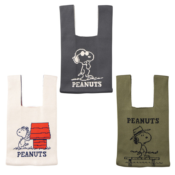 PEANUTS ニットミニバッグ