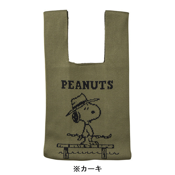 PEANUTS ニットミニバッグ