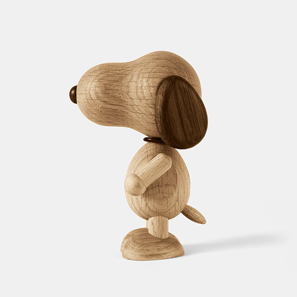 『BOYHOOD』北欧の天然オーク材オブジェ SNOOPY MINI