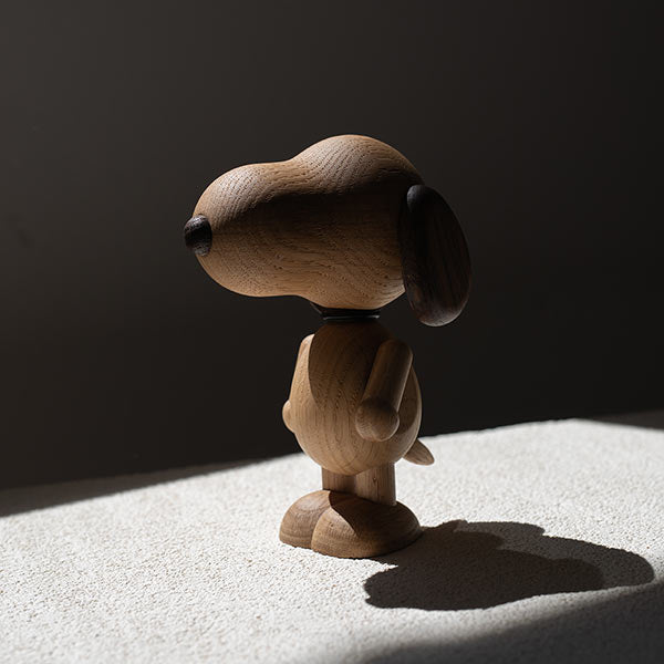 『BOYHOOD』北欧の天然オーク材オブジェ SNOOPY MINI