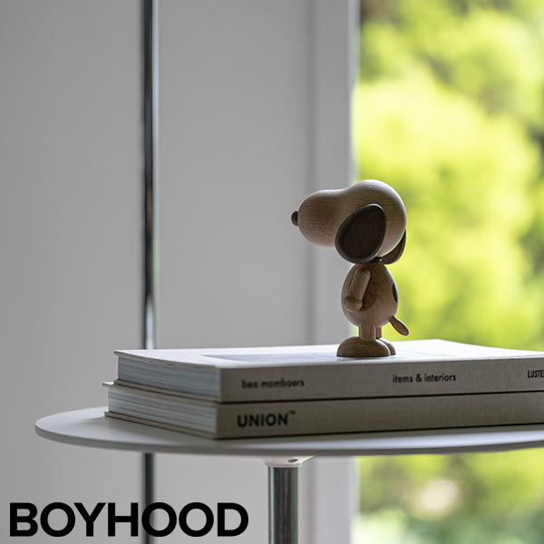 BOYHOOD』北欧の天然オーク材オブジェ SNOOPY SMALL