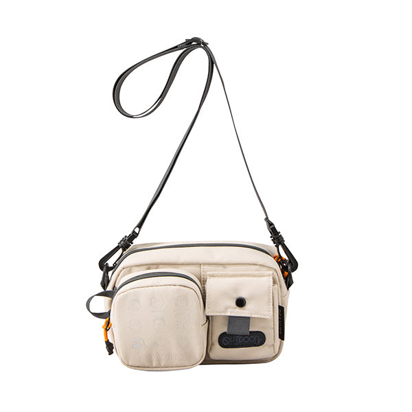 PEANUTS×OUTDOOR PRODUCTS ショルダーバッグ＆コスメポーチ (ベージュ)