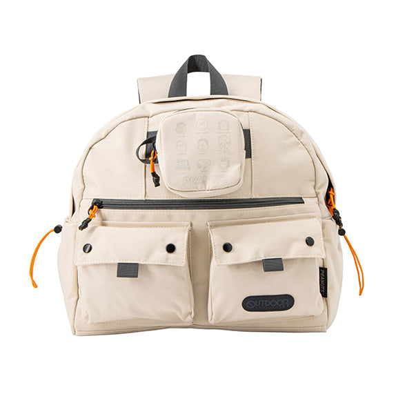 PEANUTS×OUTDOOR PRODUCTS リュック＆コスメポーチ (ベージュ)