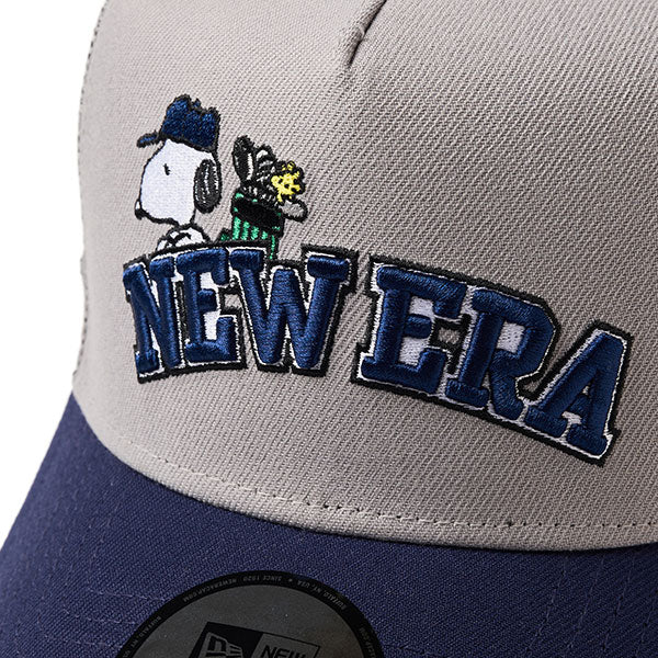 PEANUTS NEW ERA キャップ (ゴルフ 940AF グレー/ライトネイビー)