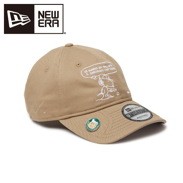PEANUTS NEW ERA キャップ (ゴルフ 920CS/ブリティッシュカーキ)