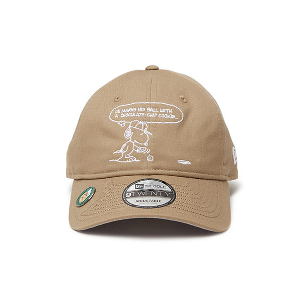 PEANUTS NEW ERA キャップ (ゴルフ 920CS/ブリティッシュカーキ)