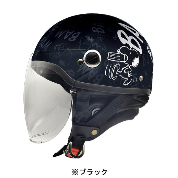 スヌーピー ハーフヘルメット シールド付き (BAM BAM)