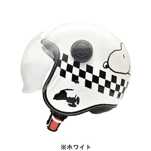 スヌーピー ジェットシールドヘルメット (チェッカーフラッグ)
