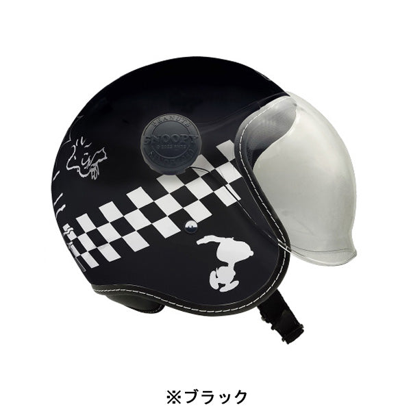 スヌーピー ジェットシールドヘルメット (チェッカーフラッグ)