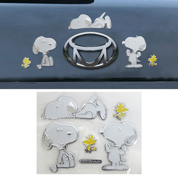 スヌーピー カラフルエンブレムステッカー