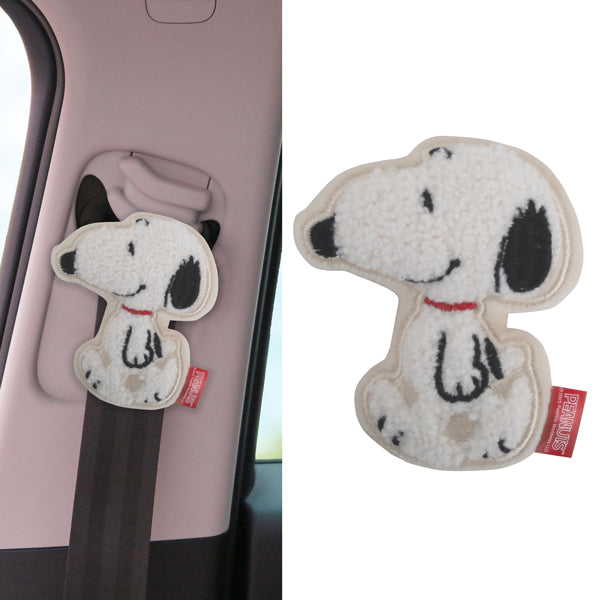 スヌーピー サガラ刺繍シートベルトストッパー