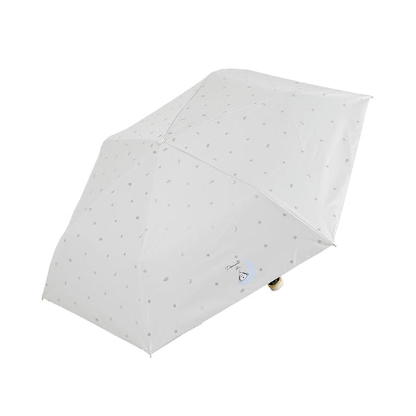 スヌーピー 晴雨兼用折りたたみ傘 (月/ホワイト)