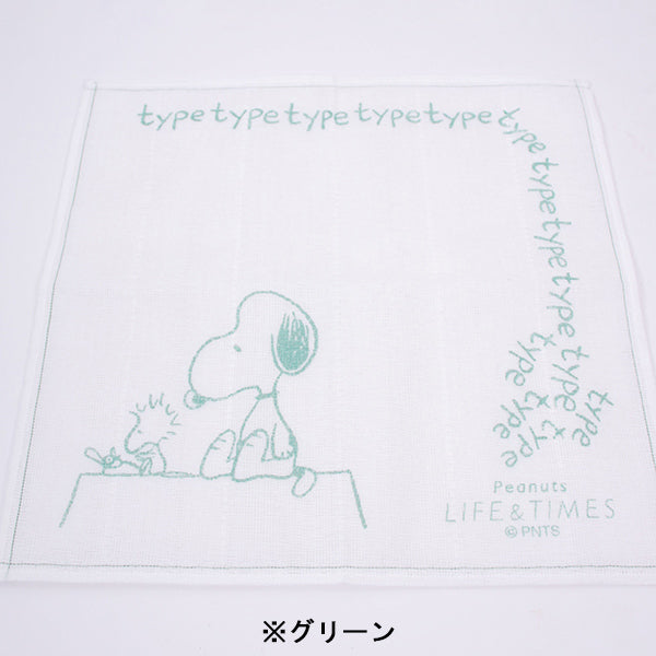 Peanuts LIFE&TIMESオリジナル かやふきん (タイプライター)
