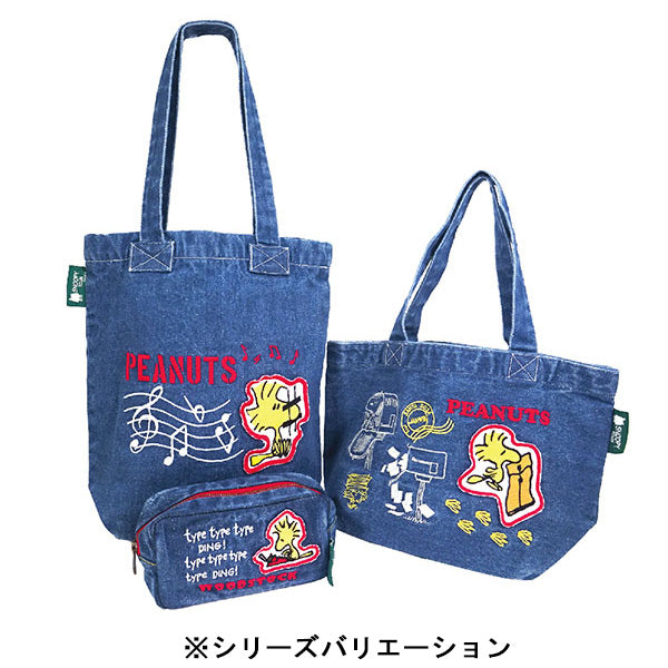 ☆新品☆スヌーピー デニム トートバッグ 刺繍 スヌーピータウン
