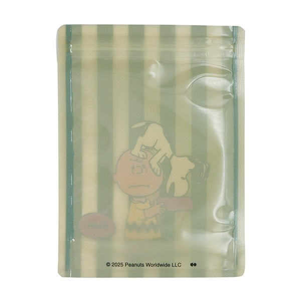 スヌーピー ストレージバッグセット 4P (ストライプ／グリーン)