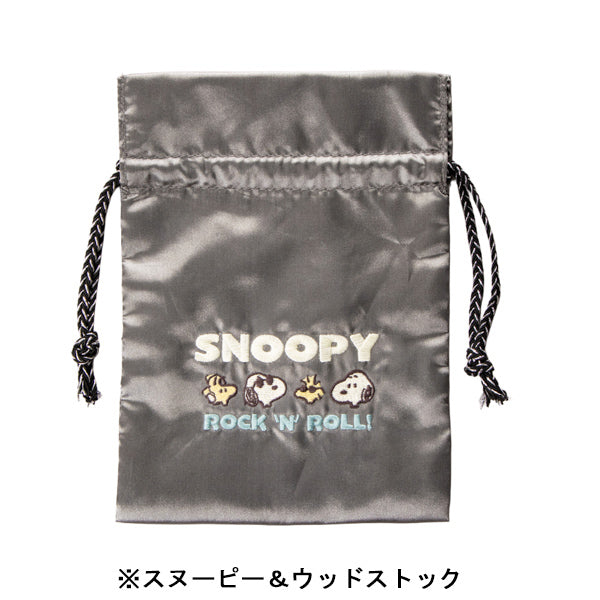 スヌーピー 巾着袋 (ロックンロールシリーズ)