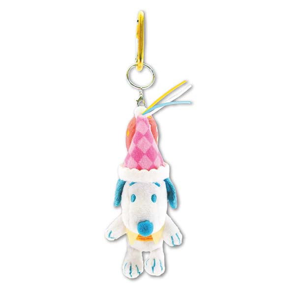 スヌーピー カラビナ付きマスコット  (HAPPY BIRTHDAY SNOOPY)