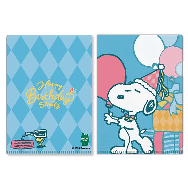 スヌーピー クリアファイルA6　3枚セット (HAPPY BIRTHDAY SNOOPY)