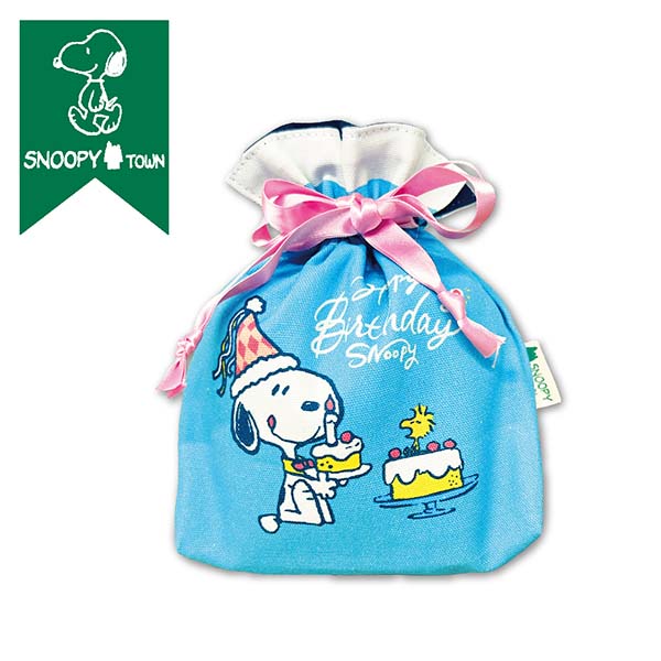 スヌーピー 巾着 (HAPPY BIRTHDAY SNOOPY)