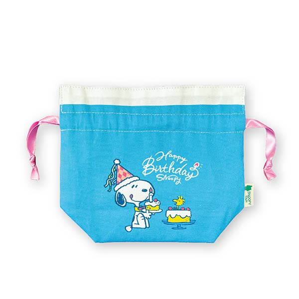 スヌーピー 巾着 (HAPPY BIRTHDAY SNOOPY)