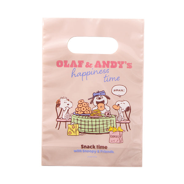 スヌーピー ラッピングPP手提げ 7枚入り (snack time)