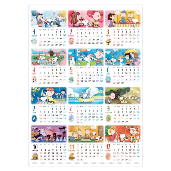 1　スヌーピー（SNOOPY）　60周年　クリアファイル　スヌーピータウン　レア スヌーピー クリアファイルA4 (HAPPY BIRTHDAY SNOOPY)