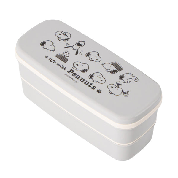 スヌーピー 2段ランチボックス (A LIFE WITH PEANUTS)