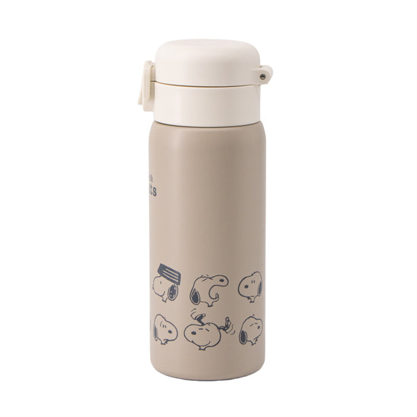 スヌーピー ワンプッシュステンレスボトル 350ml (A LIFE WITH PEANUTS)