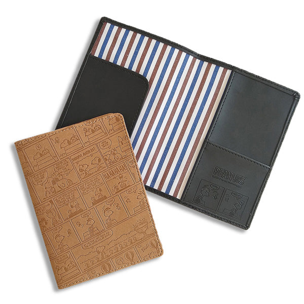 スヌーピー パスポートカバー (フェイクレザー／オールコミック)