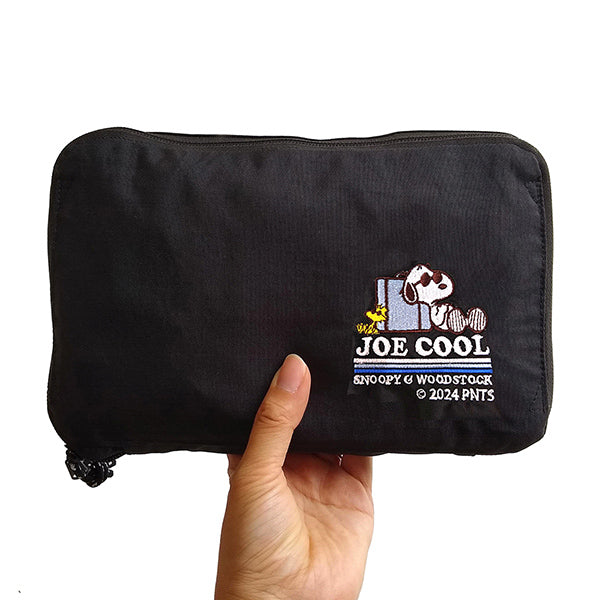 スヌーピー 折りたたみボストンバッグ (JOE COOL ブルーライン)