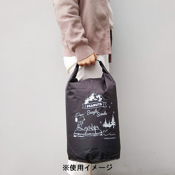 スヌーピー 防水バッグ 10L (ボート／ブラック)