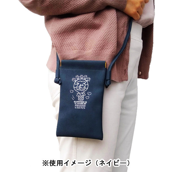 スヌーピー ばね口ネックポーチ (75th／ウッドストック)