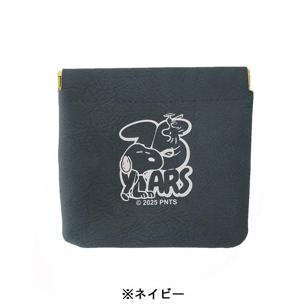スヌーピー ばね口ミニポーチ (75th／ロゴ)