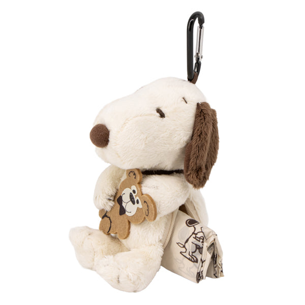 スヌーピー ぬいぐるみエコバッグ (Snoopy and Teddy Bear)