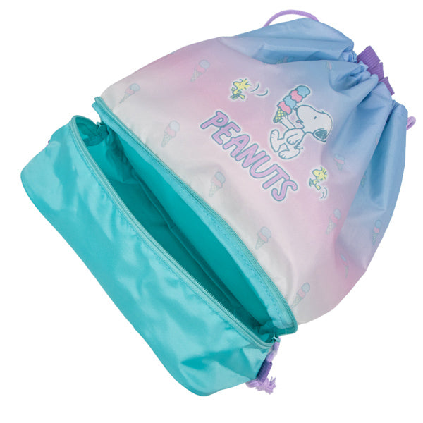 スヌーピー 2層ナップサック (ミント)