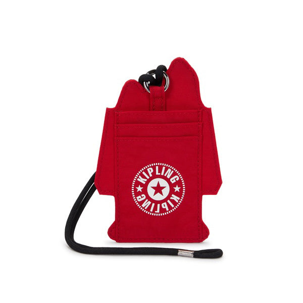 kipling PEANUTS レッドハウスカーディ (Restless Red)