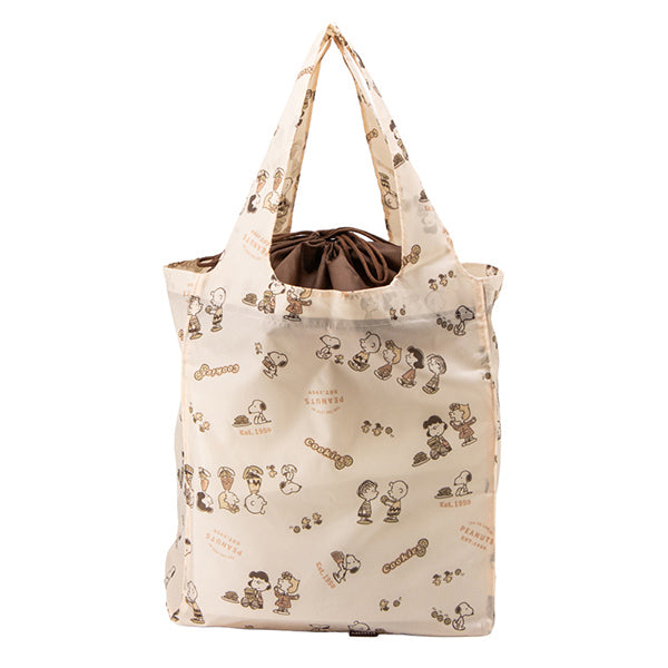 スヌーピー ワイド底板付きエコバッグ (COOKIE!)