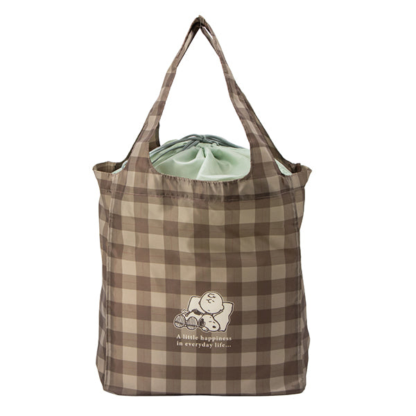 スヌーピー ワイド底板付きエコバッグ (FAVORITE PLACE)