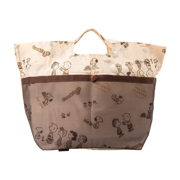 スヌーピー 底板付きエコバッグmini外ポケット付き (COOKIE!)