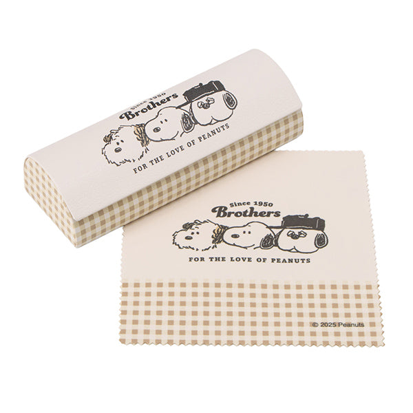 スヌーピー クロス付きメガネケース (SNOOPY＆BROTHERS)
