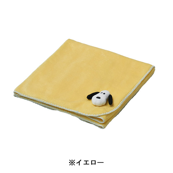 スヌーピー 巾着付きひざ掛け (Snoopy face)