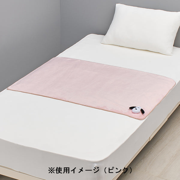 スヌーピー 巾着付きひざ掛け (Snoopy face)