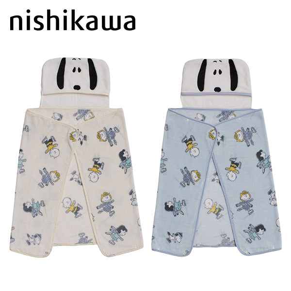 スヌーピー フード付きブランケット (Skate)