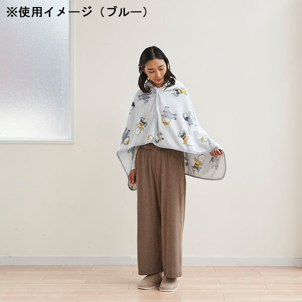 スヌーピー フード付きブランケット (Skate)