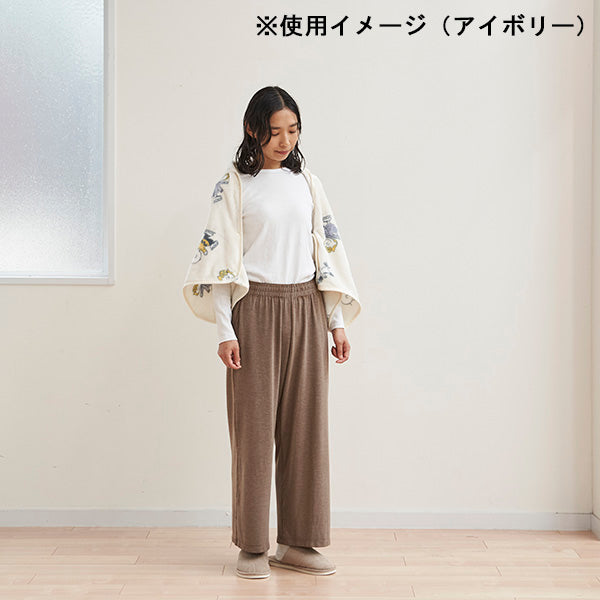 スヌーピー フード付きブランケット (Skate)